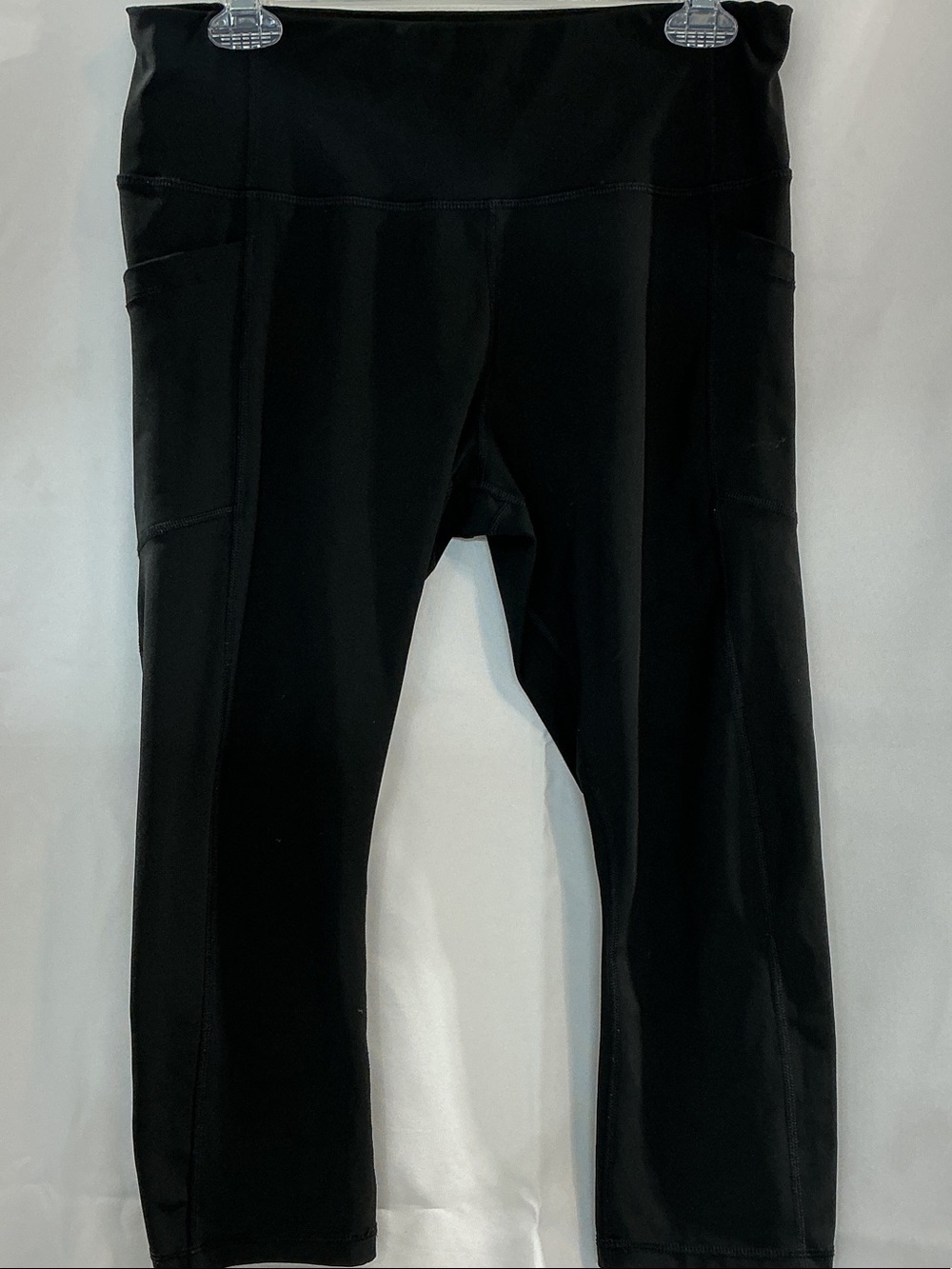 Avia Black High-Waist Performance Leggings with Side Pockets